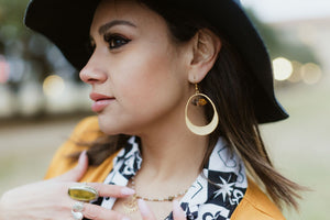 Tiger's eye earrings