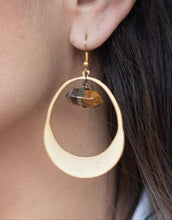 Load image into Gallery viewer, Tiger&#39;s eye earrings
