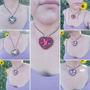 Heart adjustable necklace