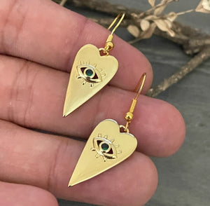 Evil eye earrings