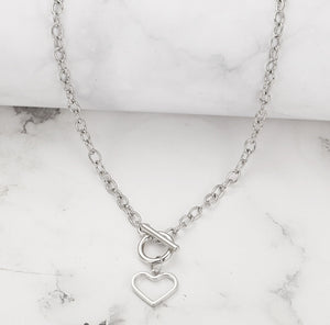 Heart pendant buckle alloy