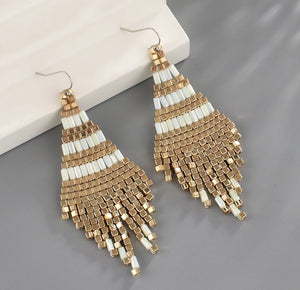 Metallic bohemian earrings