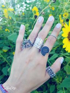 Hamsa boho ring